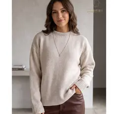 Blusa Feminina Blusa De Frio Feminina Roupa Feminina Tricot Mousse Canelada Básica