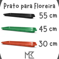 Prato Base de Floreira/Vaso Retangular Grande Horta/Jardim Plástico Preto/Verde/Terracota