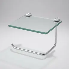 Porta Papel Higiênico de Parede Papeleira De Vidro Objetos Celular Decoração