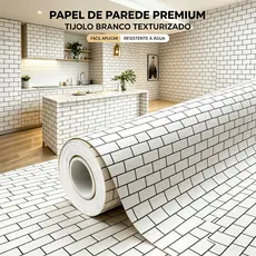 Papel De Parede Tijolo Branco Padrão Auto-adesivo Impermeável Casca E Vara Adesivos De Parede Restaurante Fundo 5 Metros