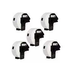 5 Rolos Etiqueta Térmica DK-11201 Compatível Brother QL-800 QL-810W QL-820NWB 29x90mm