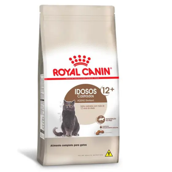 Ração Royal Canin Sterilised 12+ para Gatos Idosos Castrados Acima de 12 Anos 400g
