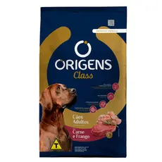 Ração Origens Class para Cachorros Adultos sabor Carne e Frango 15 kg