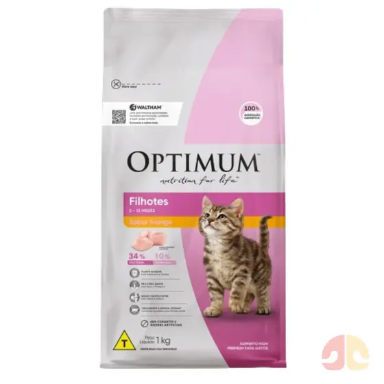 Ração Optimum Dry para Gatos Filhotes Frango 3 kg