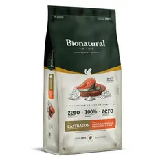 Ração Bionatural Prime Gatos Adultos Castrados 1,5 kg Salmão, Maracujá, Cranberry e Chia