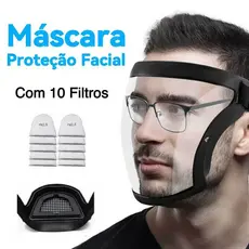 Protetor Facial Completo Híbrido + 10 Substituições De Filtro-Multiuso : Esportes , Culinária , Soldagem E Pesticidas