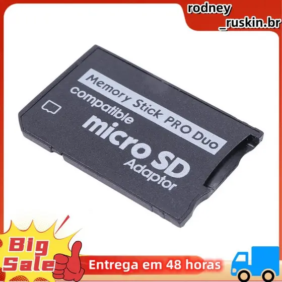 Adaptador Memory Stick Pro Duo Mini SD TF Para MS Leitor De Cartão