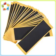 20 Pçs/Lote Preto Fingerboard Deck Fita Sem Cortes Adesivos Adesiva De Espuma Preta 38mm X 110mm