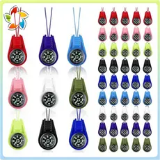 Bússola Para Crianças Caminhadas , 9 Cores , Infantil , Mini 45 Unidades