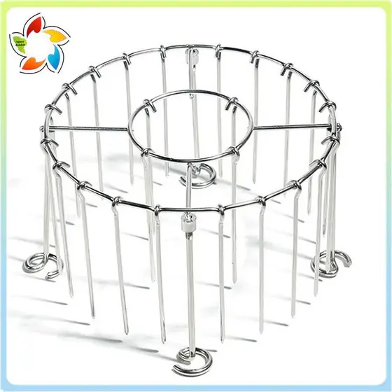Fritadeira De Ar Grill Espeto Rack Aço Inoxidável Churrasco Kabob Conjunto