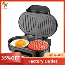 Fabricante De Hambúrguer Multifuncional Duplo Redondo Imprensa Patty Maker Para Ovo Recheado Hambúrgueres Carne Eua Plug