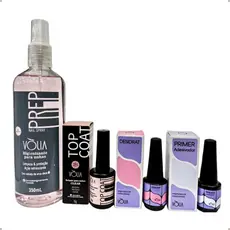Kit Vólia Preparadores Higienização Top Coat Primer Desidrat