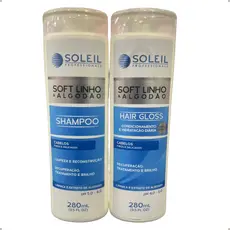 Kit Shampoo + Condicionador Profissional Soft Linho Cabelos Finos E Delicados Soleil