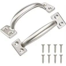 🔩 Kit 2 Puxadores para Móveis 6 Polegadas – Galvanizado
