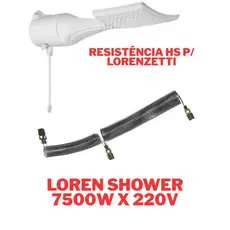 Resistência Para Chuveiro Lorenzetti Loren Shower 7500w 220v HS