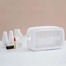 Necessaire Organizador WashBag Multiuso Viagem Bolsa Impermeável De Maquiagem Transparente Media