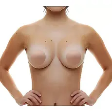Combo Lib 2 Mini Sutiã Adesivo Silicone Reutilizável 2 pares - Tam Único 圆形布