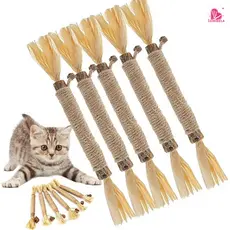 Brinquedo de Palito Natural para Gatos para Roer e Cuidado Bucal