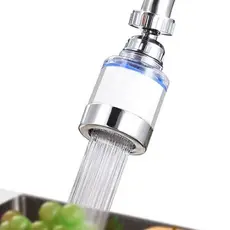 Filtro de Torneira Rotativo Universal Purificador de Água Remove Cloro Booster para Cozinha