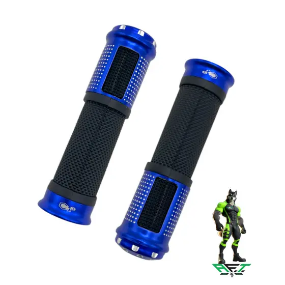 Manopla Luva de Moto Punho Esportivo C/ Peso Curto Diamante Alumínio Anodizado