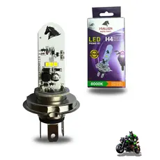 Led Lampada H4 Moto Carro 8000k Cavalinho Efeito Xenon Azul ORIGINAL