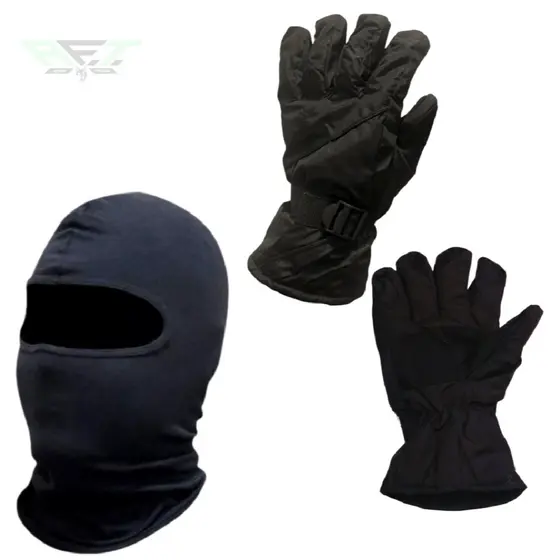 Luvas De Frio Forrada Motociclista Moto Motoboy Inverno Frio com Touca ninja Balaclava