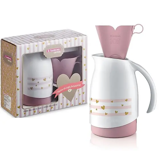 Sanremo Conjunto de Café – Bule Térmico 700ml + Suporte Filtro 102 Garrafa