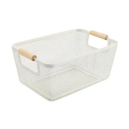 Caixa Organizadora Plastica Resistente Armazenamento Espaçoso Empilhavel Branco