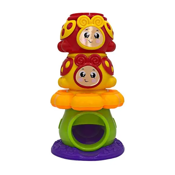 🐞 Torre Joaninha Interativa com Bolinha Chocalho – Diversão e Estímulo para os Pequenos!