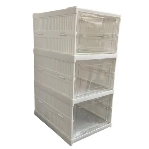 Armário Dobrável Multiuso Branco Compacto Versátil Organização Fácil