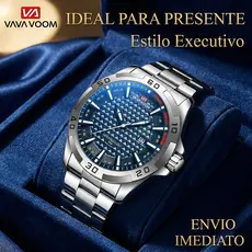 Relógio Masculino Grande 45mm VAVA VOOM 2581Original Social Esporte Fino Kit Presente