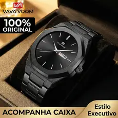 Relógio Masculino VAVA VOOM 2931 Social Geométrico 42mm Original Presente Pronta Entrega