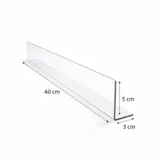 Kit Cantoneiras Para Prateleiras Aparador de Gondolas Com Fita Dupla Face 40x5x3