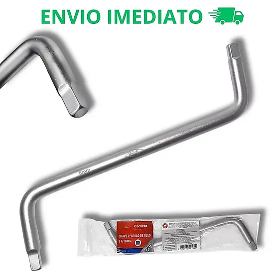 Chave Para Bujão 8x10mm Quadrado Óleo Renault E Peugeot Cr-m