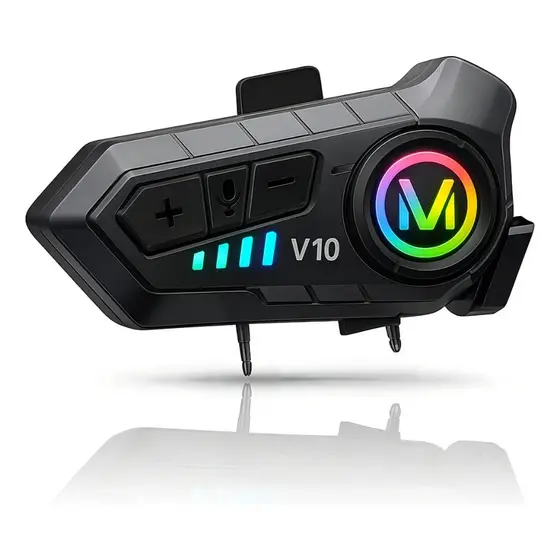 Fone De Ouvido Capacete Moto Bluetooth Comunicador Sem Fio Davely V10