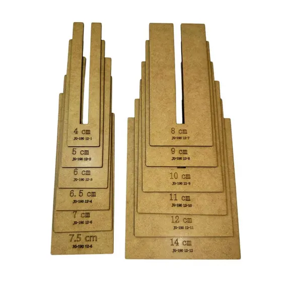 Gabarito Laço Catavento MDF 12 Peças | Moldes para Laços Perfeitos | Artesanato Profissional 100LIMI