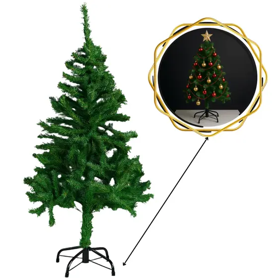 Arvore Natal 120cm 250 Decoração Luxo Ramos Galhos Pinheiro