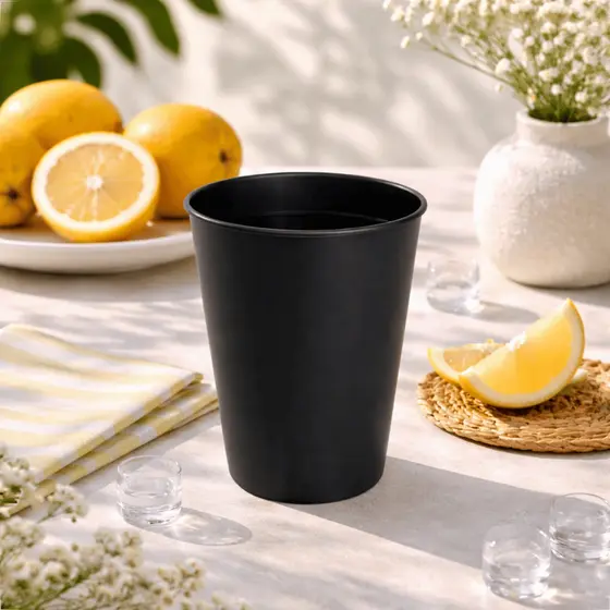 Kit De 25 Copos Plástico Reutilizáveis 200ML Para Bebidas Festa Escola Merenda Almoço Resistente