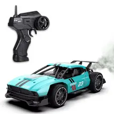 Carrinho de Controle Remoto Solta Fumaça Recarregável Brinquedo Presente