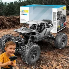 Carro de Controle Remoto Design 4x4 Recarregável USB Off Road Rock Crawler