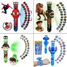 Relógio Infantil Homem Aranha Dinossauro Stith Ben 10 Menino Menina