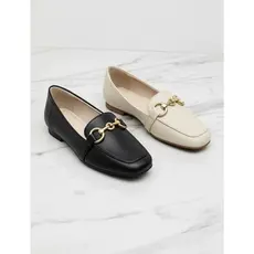 Mocassim Feminino Casual Confortável Detalhe Metalizado