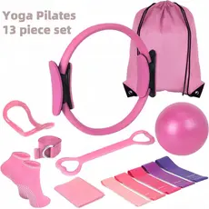 Conjuntos de 5 e 13 peçasConjunto De Pilates , Anel Bola Faixa De Resistência De Ioga Doméstico , Acessórios Para Exercí