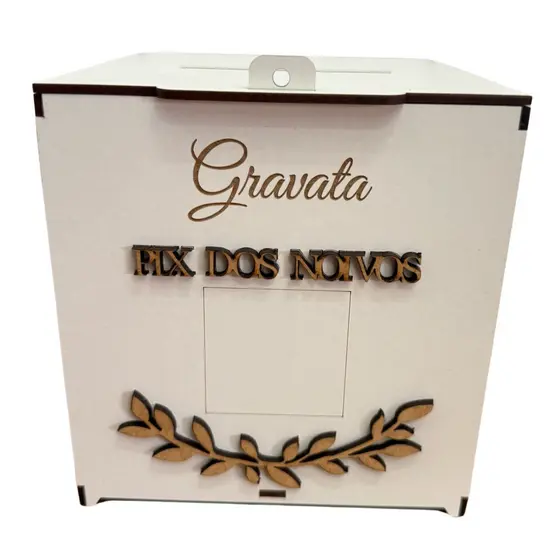 Caixa para Casamento Pix Gravata Lua de Mel