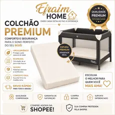 Colchão Bebê Para Berço Chiqueirinho D18 100x70x10 Impermeável