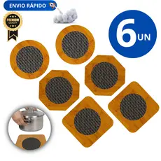 Jogo 6 Descanso de Panela Premium  em MDF Bambu Apoio de Panela Quente Protetor de Mesa Casa Cozinha Buffet  Lanchonete
