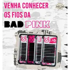 Cílios Bad Pink Tecnológicos Original Mix YY 3D 4D Extensão De Cílios Curvatura C D M Profissional
