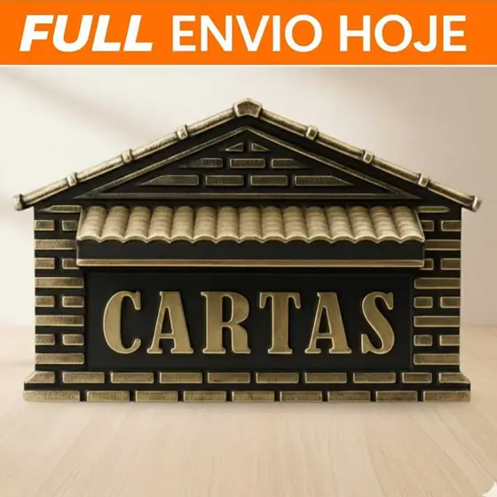 Caixa De Correio Para Muro Grade Portão Automático Suporte Porta Cadeado Pvc