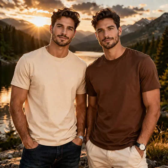 Kit Camiseta Básica Casual 100% Algodão Promoção