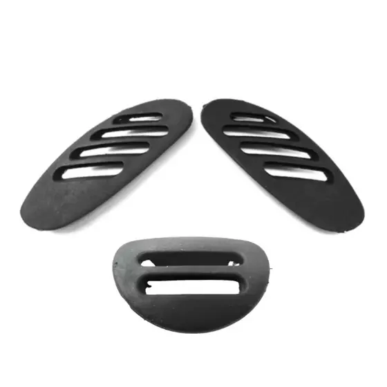 kit Trio Tampão Superior Lateral Painel Preto Palio G1 G2 Fire